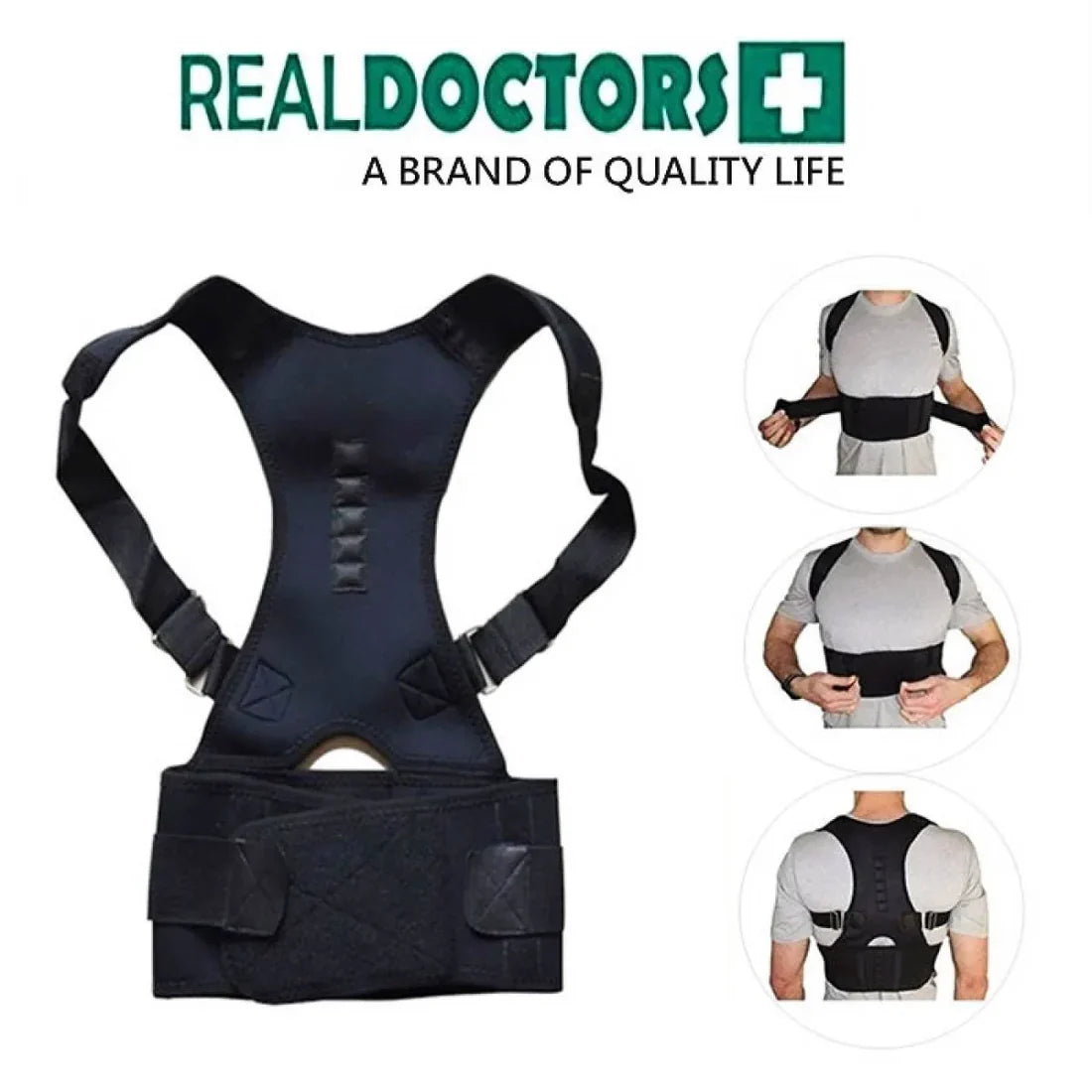 Doctor Plus Posture Belt | Pain relief | Best For Men & women & Online Workers