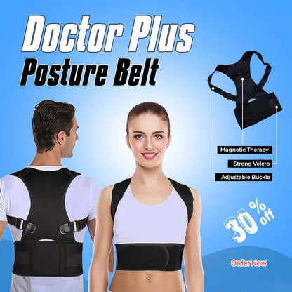 Doctor Plus Posture Belt | Pain relief | Best For Men & women & Online Workers