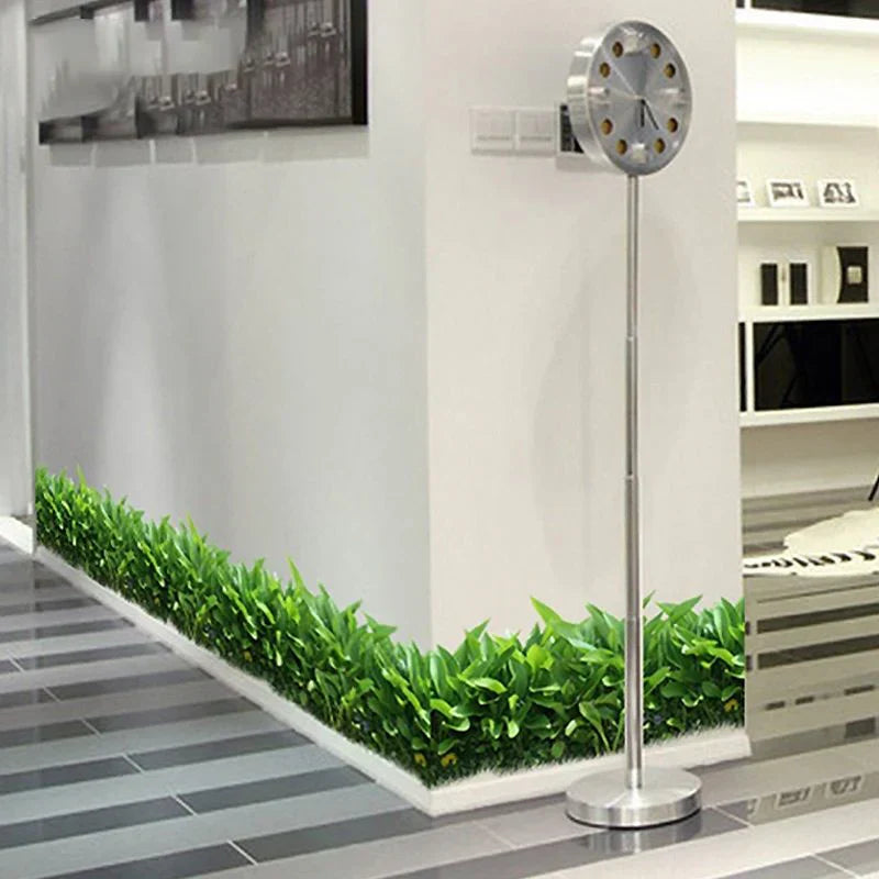 3D P.V.C GREEN GRASS WALL STICKER WITH BUTTERFLY