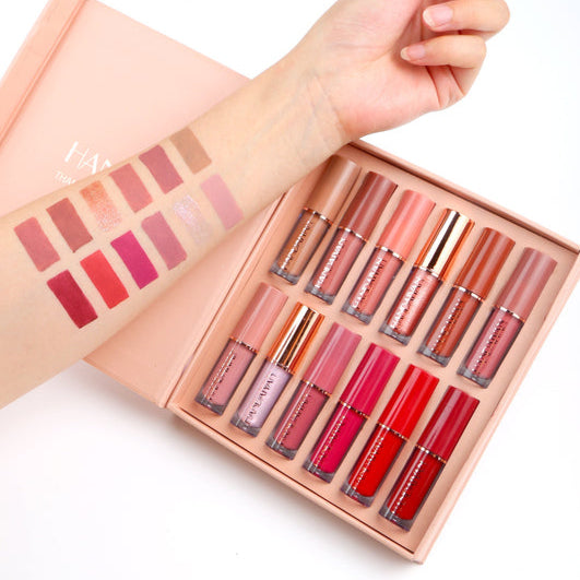 12-Piece Mocallure Matte Liquid Lipstick & High Shine Lip Gloss Set – Long lasting & Waterproof