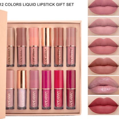 12-Piece Mocallure Matte Liquid Lipstick & High Shine Lip Gloss Set – Long lasting & Waterproof